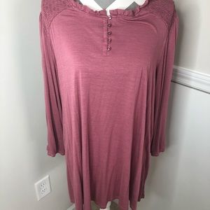 Lane Bryant Dusty Pink Swing Top